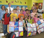 10-14-2009 SWOSU and West Elementary Students Work on Constitution Projects 1/2 by Southwestern Oklahoma State University