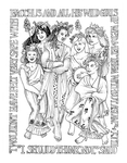 Back Cover: "Bacchus and All His Wild Girls", Issue 67 by Nancy-Lou Patterson