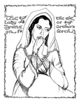 "The Lady Igraine on the eve of Arthur's birth", (Issue 41, p. 58) by Christine Lowentrout
