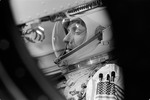 GEMINI-TITAN (GT)-6 - PREFLIGHT ACTIVITY (INSERTION)(PRIME CREW) - ASTRONAUT WALTER M. SCHIRRA, JR. - MISC. - CAPE