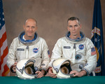 GEMINI-9 - PRIME CREW PORTRAIT - ASTRONAUTS STAFFORD & CERNAN - MSC