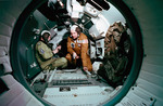 SIMULATIONS - APOLL-SOYUZ TEST PROJECT (ASTP) - CREW COMMANDERS - JSC Food/Orbital Module - JSC