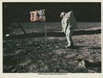Aldrin Salutes the Deployed American Flag by Southwestern Oklahoma State University and NASA
