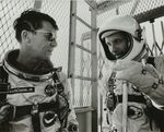 Gemini VI Astronauts Take Elevator by Southwestern Oklahoma State University and NASA