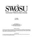 Weatherford: Undergraduate Catalog 2015-2016 by Southwestern Oklahoma State University