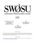 Weatherford: Undergraduate Catalog 2022-2023 by Southwestern Oklahoma State University